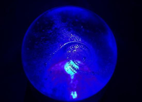 即納！宇宙の銀河をモチーフにしたオブジェ 銀河シリーズ 青の