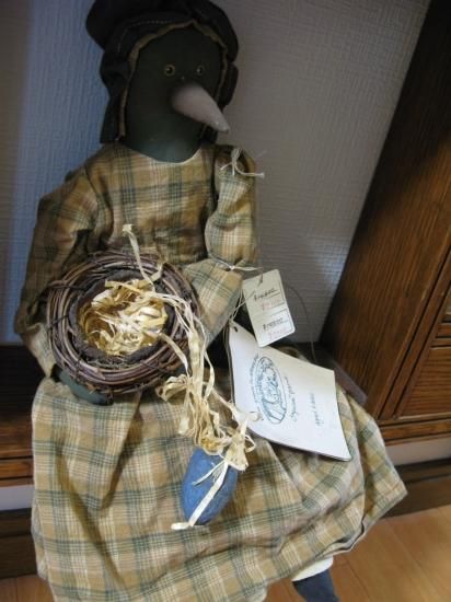 タタードラビットピノキオハンドメイド希少カントリードールヴィンテージ