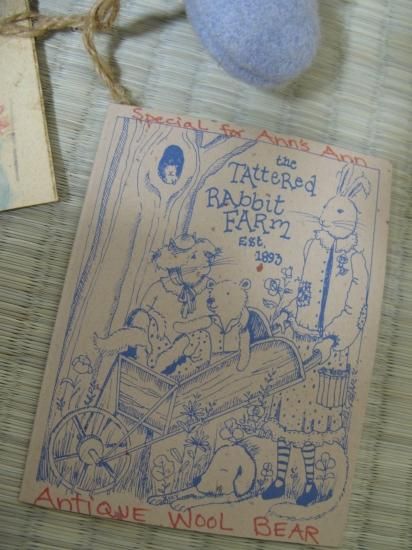 ★大人気商品★ クマ ベアー 即納！タタードラビット the FARM RAbbit TAtteRed 人形