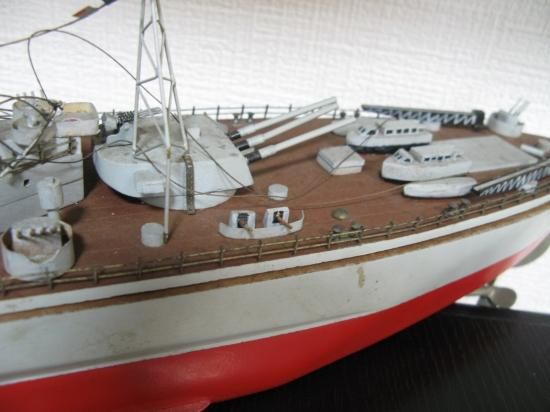 即納！ヴィンテージ 米海軍戦艦「ミズ－リ」完全ハンドメイド 元