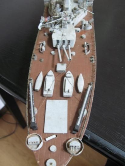 即納！ヴィンテージ 米海軍戦艦「ミズ－リ」完全ハンドメイド 元