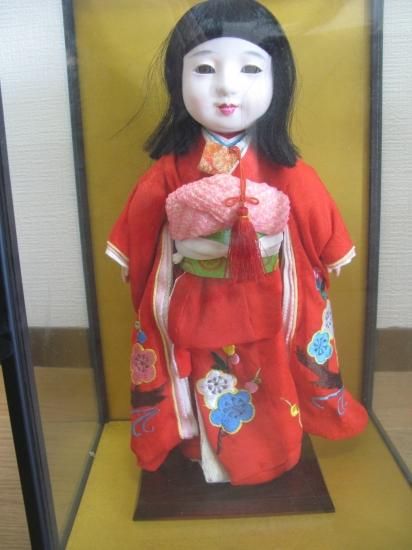 即納!市松人形/日本人形 少女/童女/おかっぱ 髪の毛本物 ケース 即納!市松人形/日本人形 少女/童女/おかっぱ 髪の毛本物 ケース