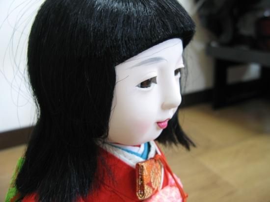 即納!市松人形/日本人形 少女/童女/おかっぱ 髪の毛本物 ケース 即納!市松人形/日本人形 少女/童女/おかっぱ 髪の毛本物 ケース