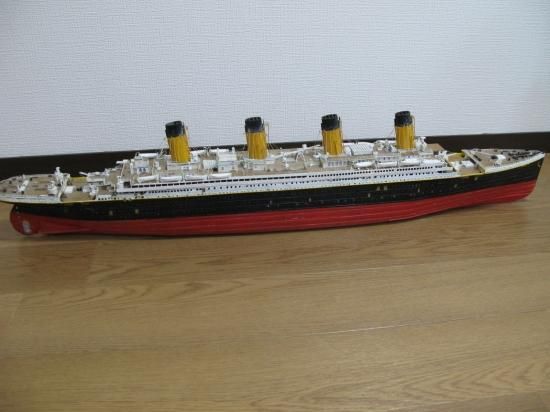 タイタニック 木製手作り ハンドペイント 完全ハンドメイド 元