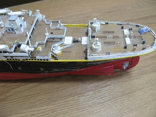 タイタニック 木製手作り ハンドペイント 完全ハンドメイド 元