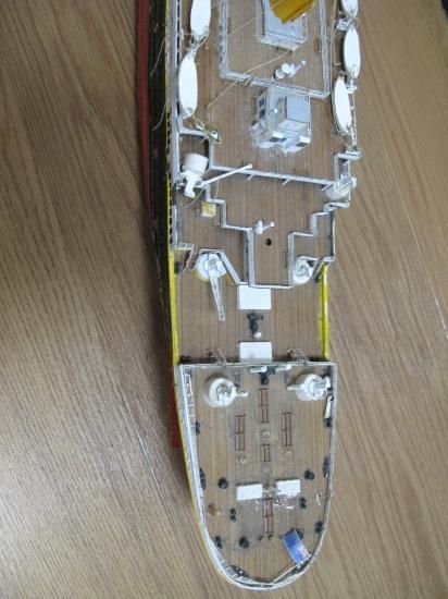 即納！タイタニック 木製手作り ハンドペイント 完全