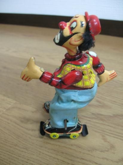 即納!美品 ブリキ トープレ スケーター ピエロ TPS 北原照久氏 即納!美品 ブリキ トープレ スケーター ピエロ TPS 北原照久氏