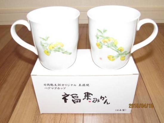 新品 未使用】片岡鶴太郎オリジナル 美濃焼 ふく 皿 小鉢 2枚