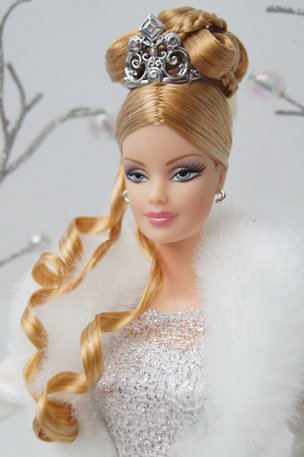 即納！ 未使用 日本未発売 激レア バービー人形 Holiday Visions Barbie Winter Fantasy - ビスクドール