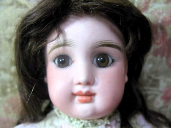 アンティーク　ビスクドール ミニョネット ゴーチェ Gebruder Kuhnlenz ミニョネット Brown ES09031804/Antique Doll