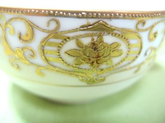 オールドノリタケ・アールデコ様式彩花図紋飾鉢 日本 モリムラ