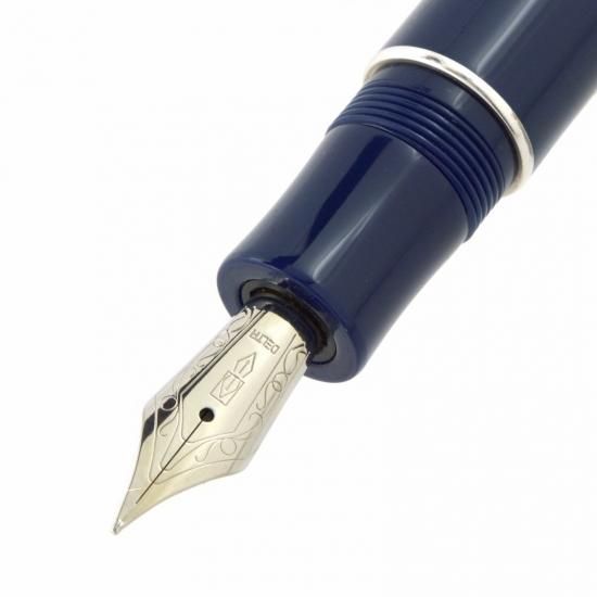 DELTA 万年筆 青色 樹脂製 廃盤