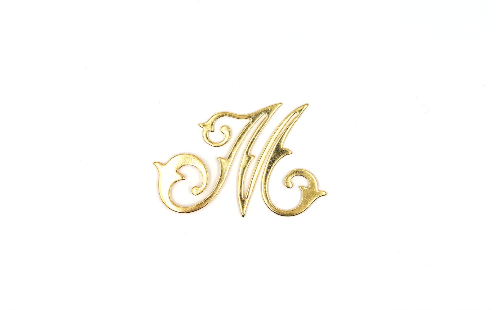 真鍮モチーフ イニシャル M Web Shop Maison Des Perles メゾン デ ペルル
