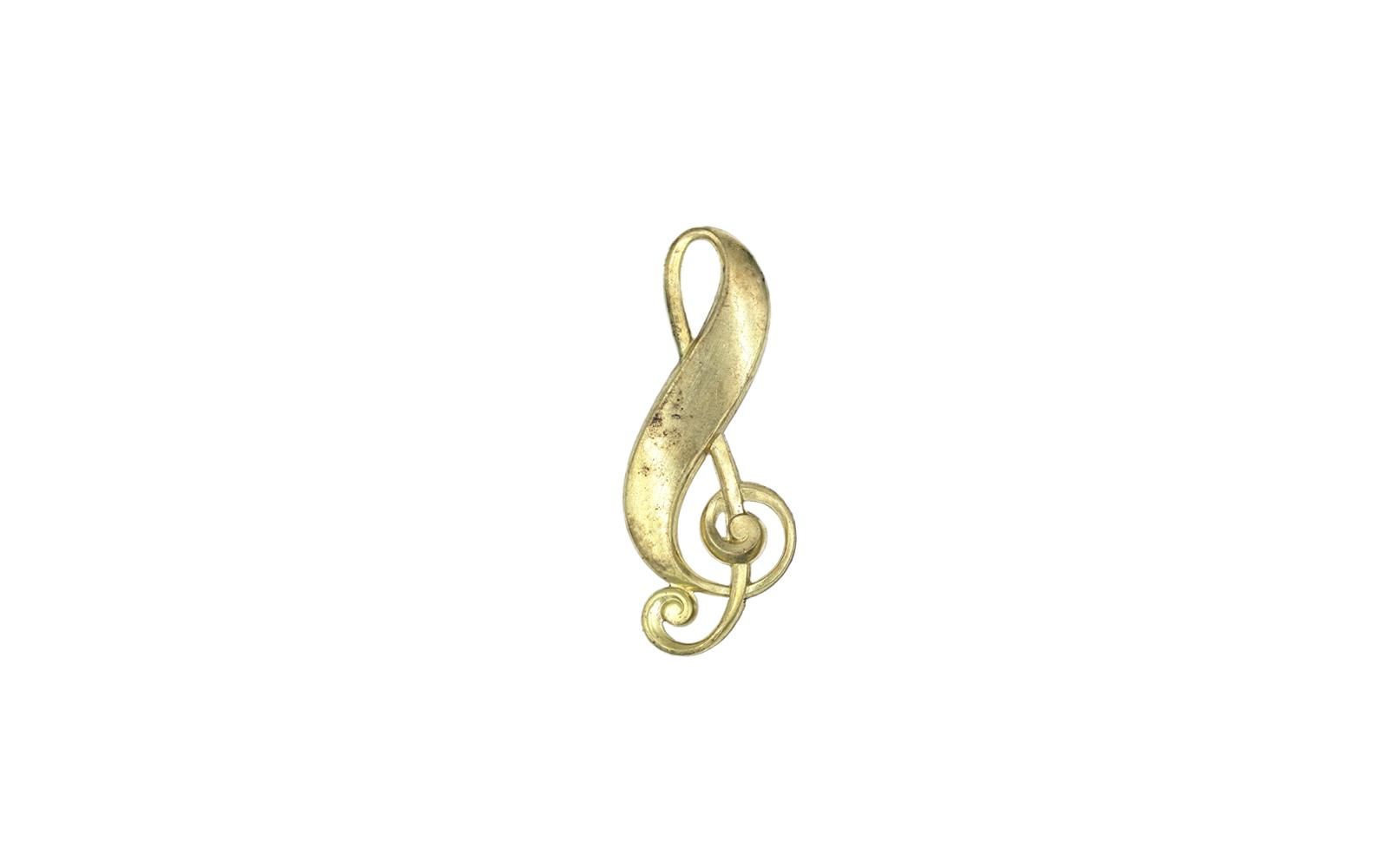 真鍮モチーフ「ト音記号」 - WEB SHOP | maison des perles
