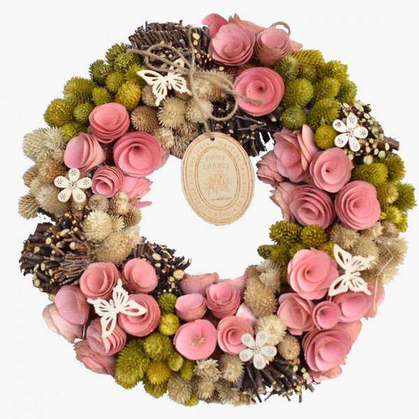 Olive pink wreath -オリーブ・ピンク-
