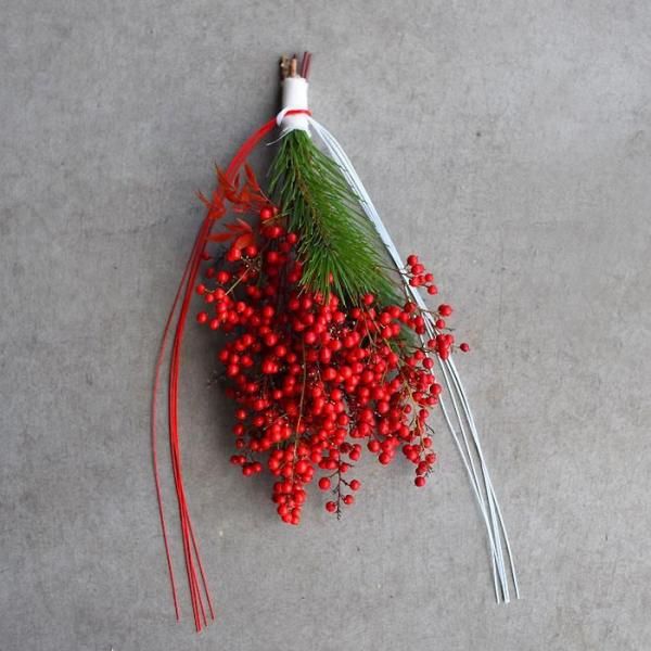 迎春 お正月 しめ縄 しめ飾り - 南天かざり-｜mermaid＋Flowers