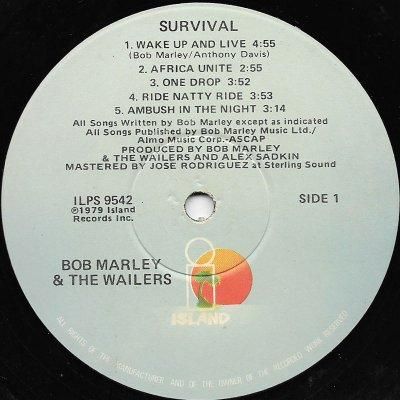 Survival / Bob Marley & The Wailers - レゲエレコードストア NEGRIL