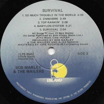 Survival / Bob Marley & The Wailers - レゲエレコードストア Survival / Bob Marley & The Wailers - レゲエレコードストア