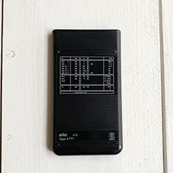 1987 Braun ブラウン社 ヴィンテージ電卓(Type 4777) デザイン
