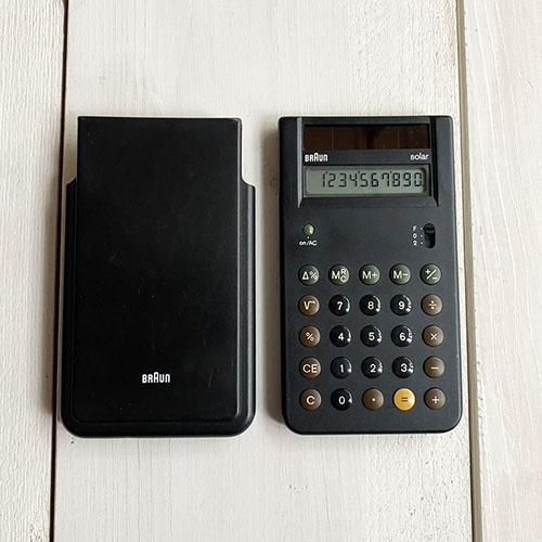 1987 Braun ブラウン社 ヴィンテージ電卓(Type 4777) デザイン 1987 Braun ブラウン社 ヴィンテージ電卓(Type 4777) デザイン
