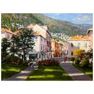 真作 油彩画 桜井慶治 【大東岬】外房州 F6号 風景画 海 三越