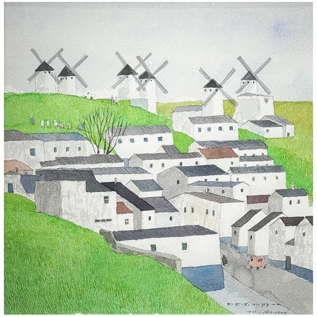 安野光雅　モンテルキ　絵画 安野光雅コレクション