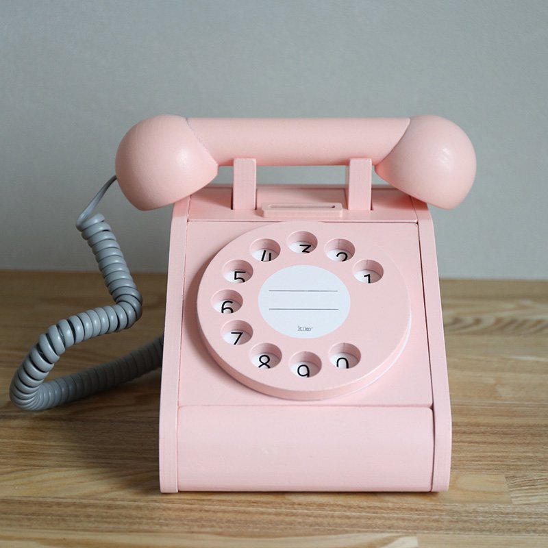 送料無料 Kiko Telephone Pink キコ テレフォン ピンク 木のおもちゃ Filt St フィルトエスティ 雑貨 キッズ ギフトの通販