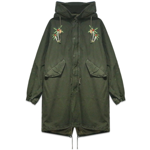 AS65(アーエッセ セッサンタチンクエ) 商品ページ - Military Vintage Parka With Palms & Tiger  Embrodery - Under-Wood - VENTURER(ベンチュラー)