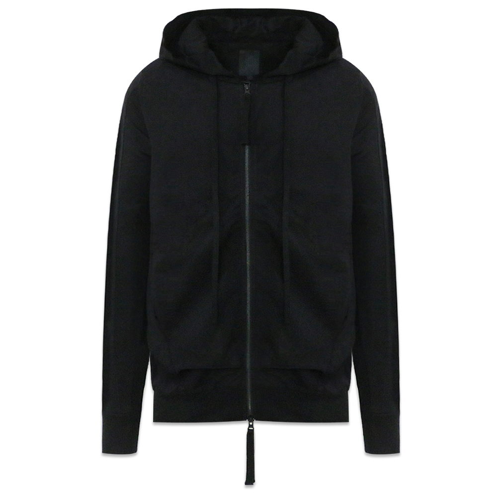 layered design double zip hoodie ダブルジップ - パーカー