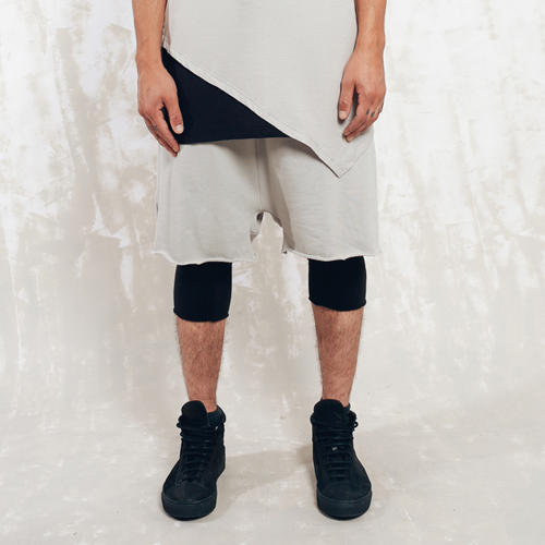 first aid to the injured レイヤード　サルエルパンツ First Aid to the Injured - Print Sarrouel Shorts