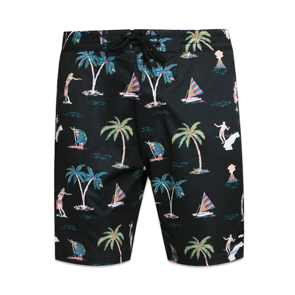 BANKS バンクス HULA BOARDSHORTS ボードショーツ BANKS(バンクス)商品ページ - Hula Board Shorts - Dirty-Black