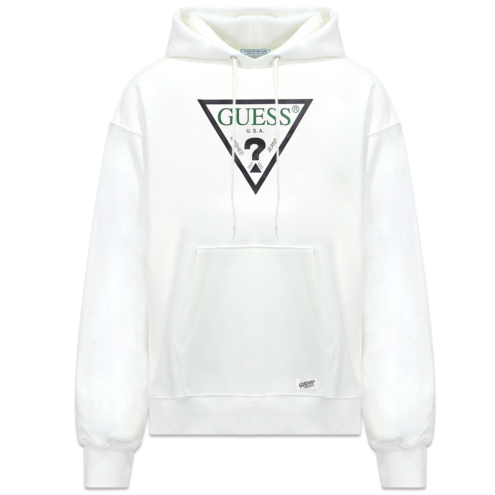 GUESS GREEN LABEL(ゲス グリーン レーベル)商品ページ - Guess Logo Hoodie - White -  VENTURER(ベンチュラー)