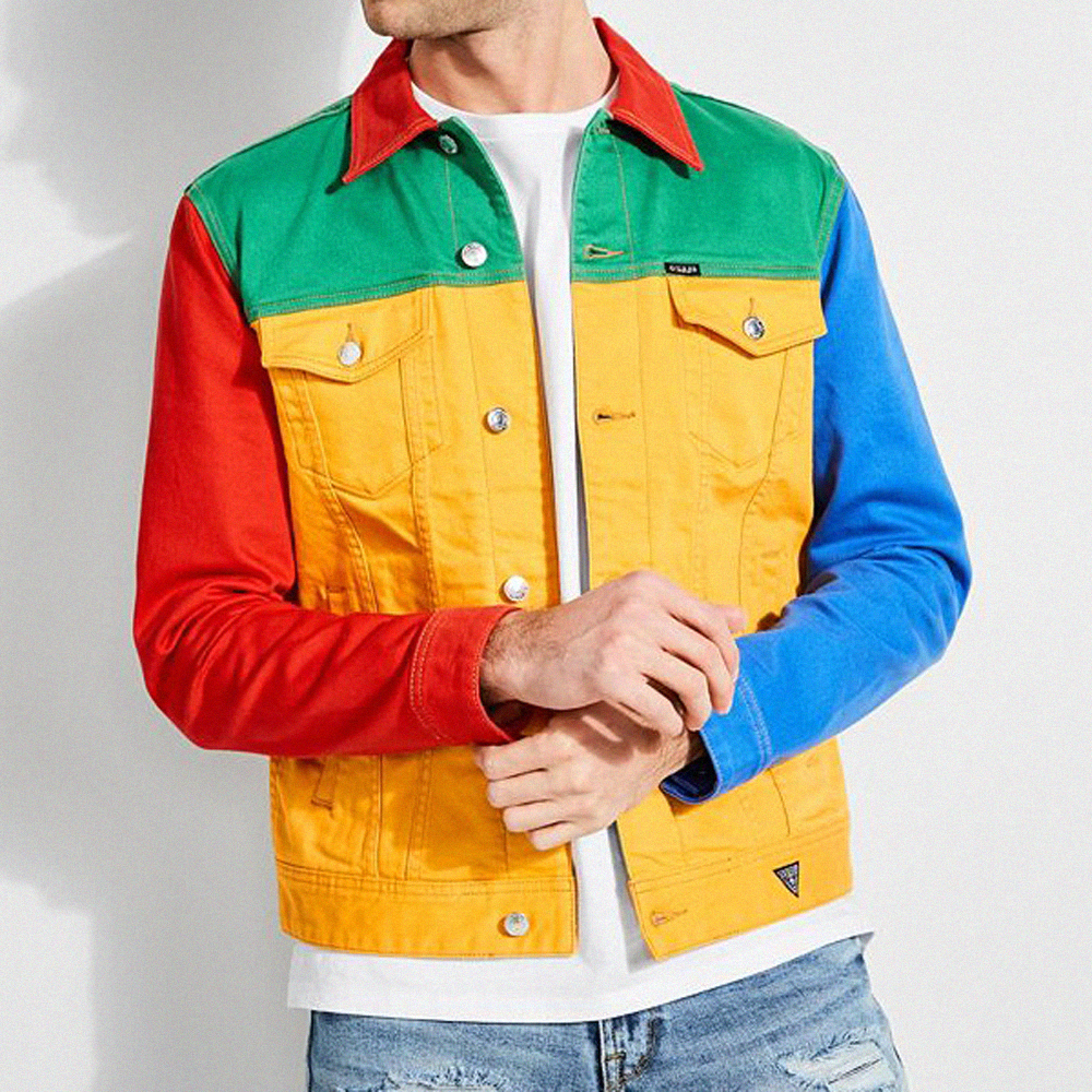 GUESS x J BALVIN COLOR-BLOCK DENIMJACKET