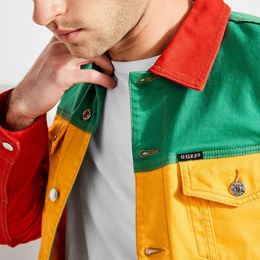 GUESS x J BALVIN COLOR-BLOCK DENIMJACKET