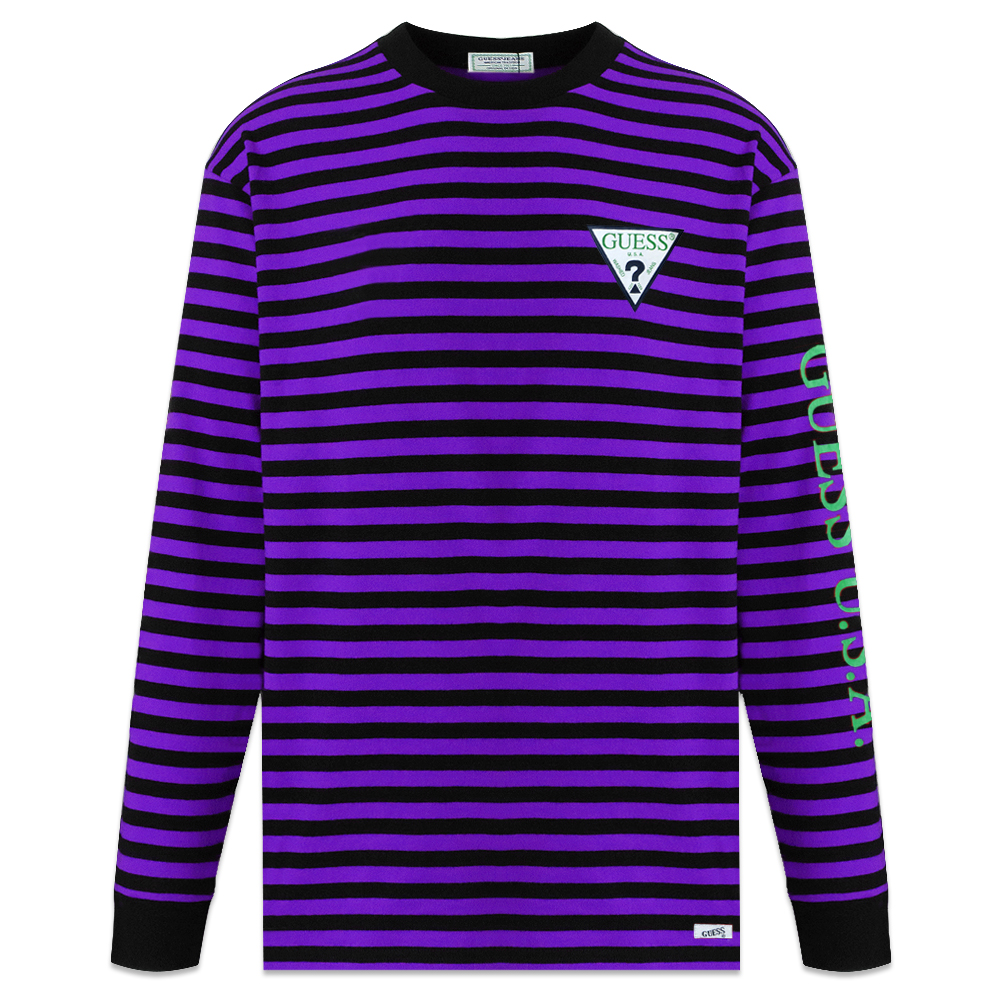 guess purple long sleeve