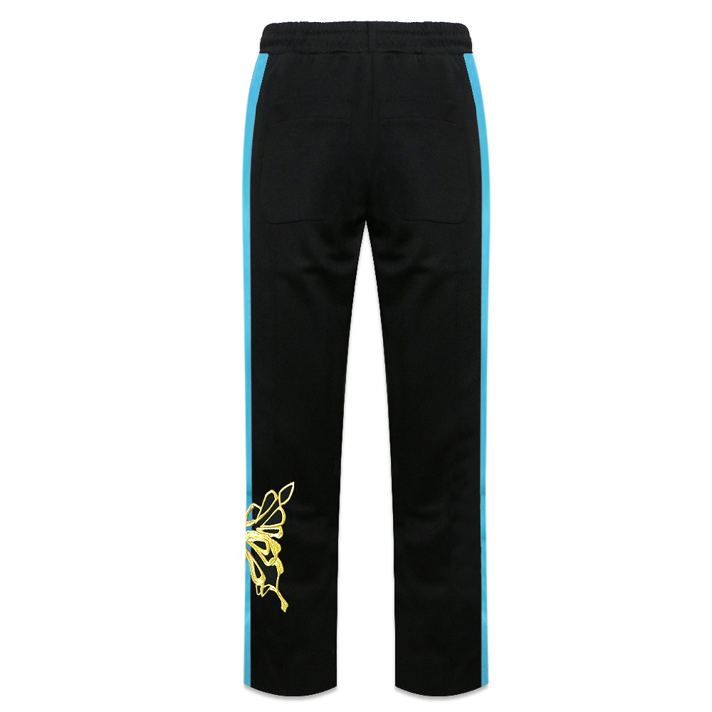 DMC KAL(ディーエムシー・カル)商品ページ - DMC KAL × MARINO INFANTRY / DMCkal × Marino  Infantry Track Pants(2Line) - Black/Blue - VENTURER(ベンチュラー)