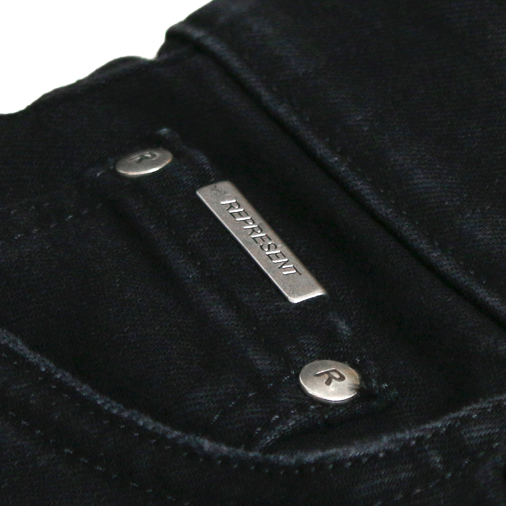 Represent biker outlet denim black