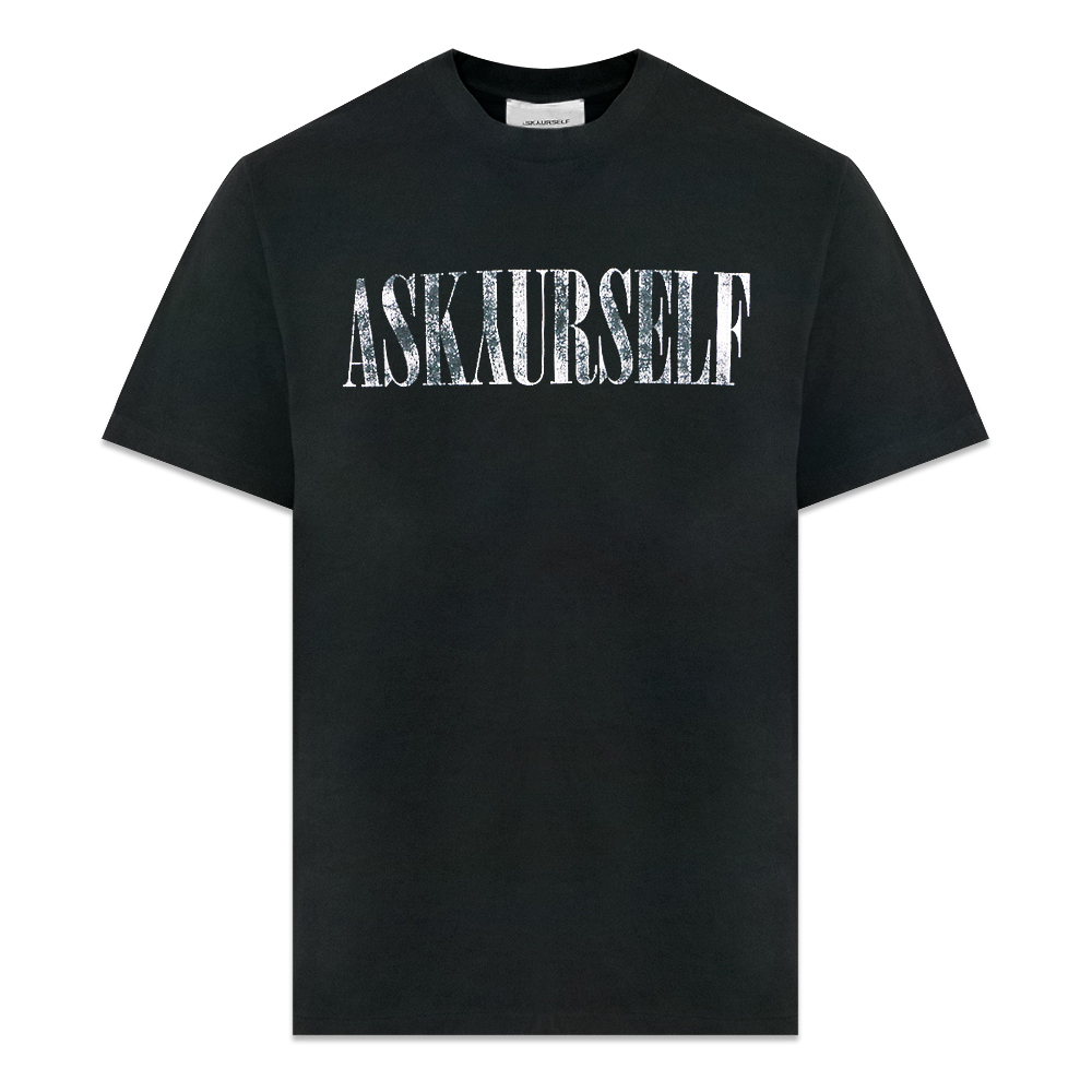 ASKYURSELF】クロス ロゴ ヴィンテージ 半袖Tシャツ パンク