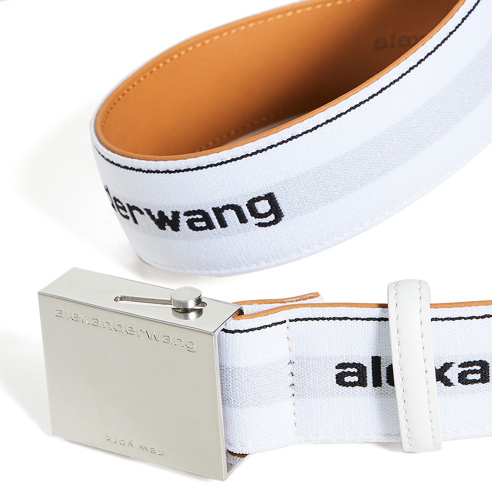 ALEXANDER WANG (アレキサンダー ワン)商品ページ - Logo Belt - White 
