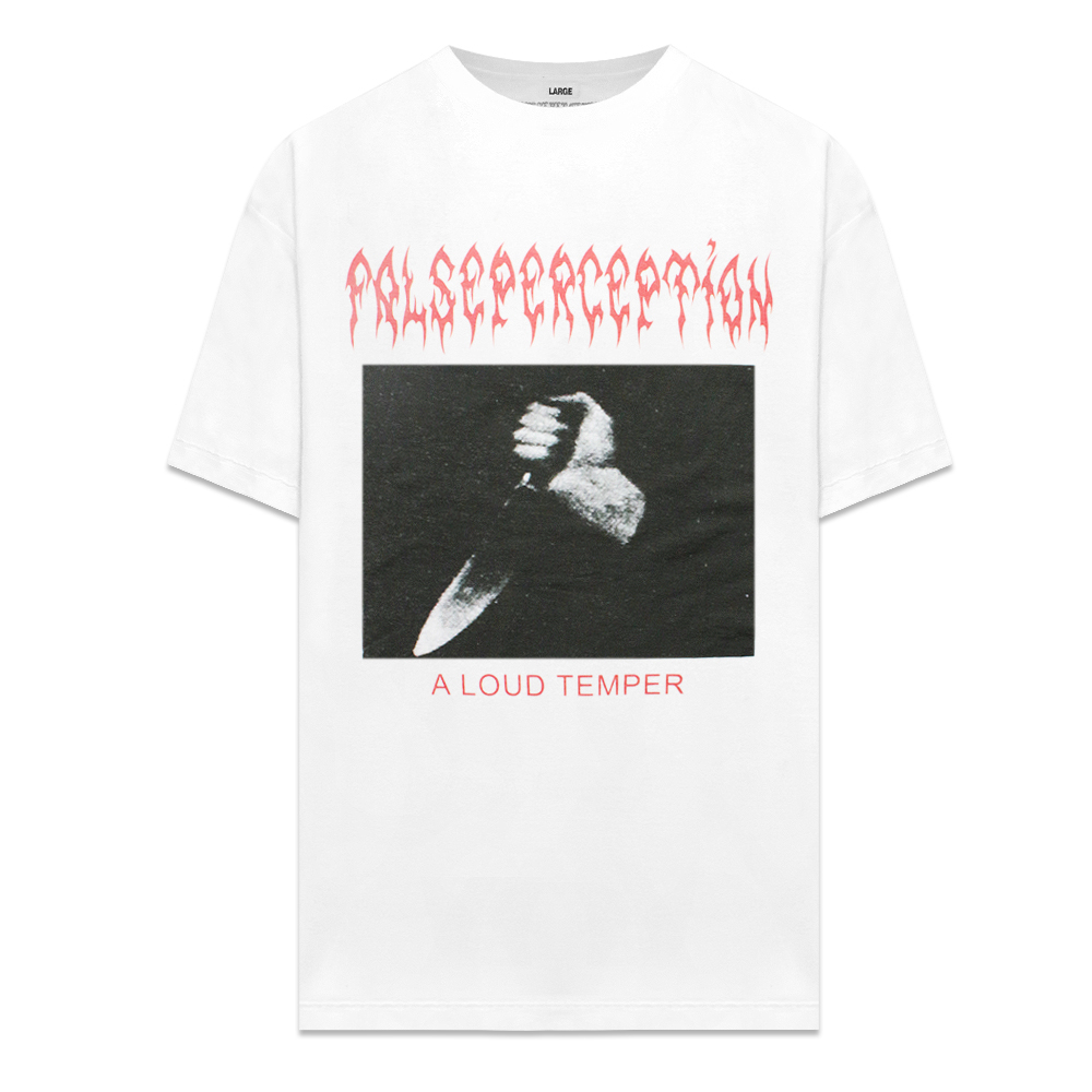 False Perception フォルス パーセプション 商品ページ A Loud Temper Tee White Venturer ベンチュラー False Perception フォルス パーセプション 商品ページ A Loud Temper Tee White Venturer ベンチュラー