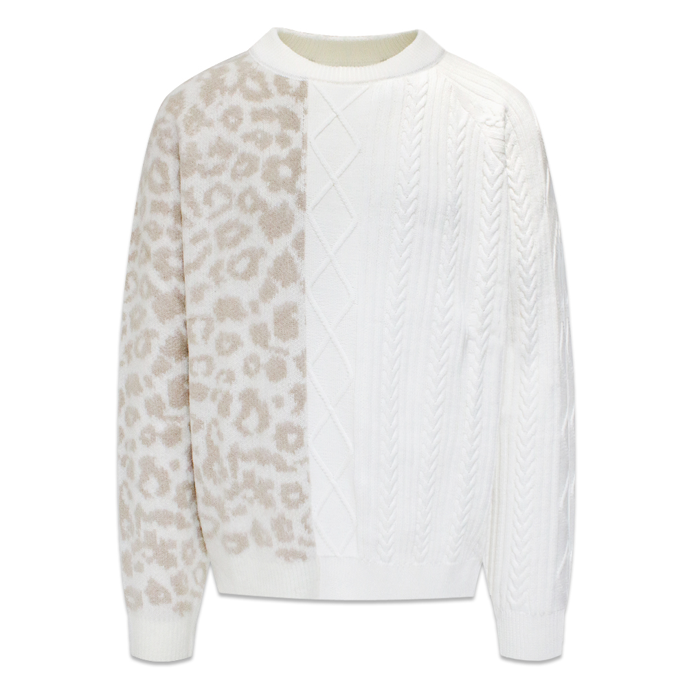 STAMPD(スタンプド)商品ページ - Cheetah Blocked Sweater - Off-White - VENTURER(ベンチュラー)