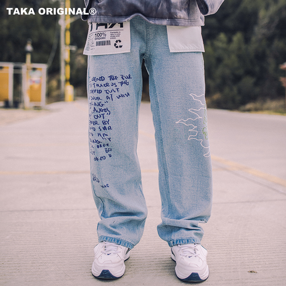 TAKA ORIGINAL(タカ オリジナル)商品ページ - Spray Paint Logo Jeans 