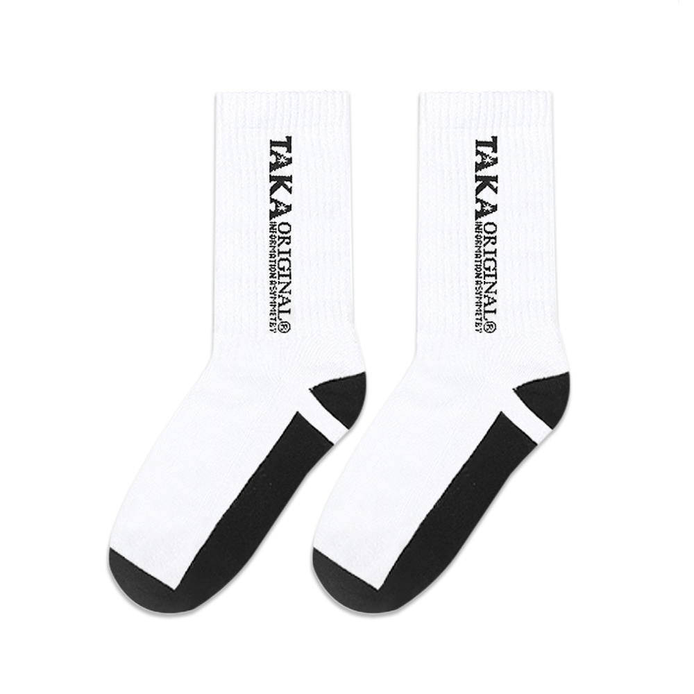 TAKA ORIGINAL(タカ オリジナル)商品ページ - Two-Tone Socks - White 