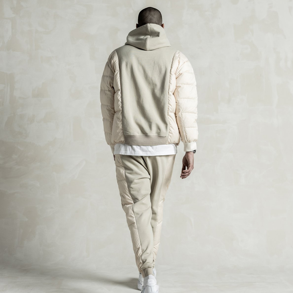 STAMPD(スタンプド)商品ページ - Stacked Puffer Hoodie - Beige