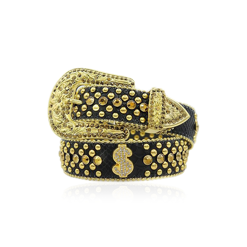 Hermetic ヘルメティックストーンベルト　XL ゴールド HERMETIC (ヘルメティック)商品ページ - Crystal Belt - Green