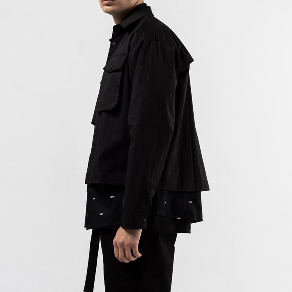 STAMPD(スタンプド)商品ページ - Crop Button Down Shirt - Black 