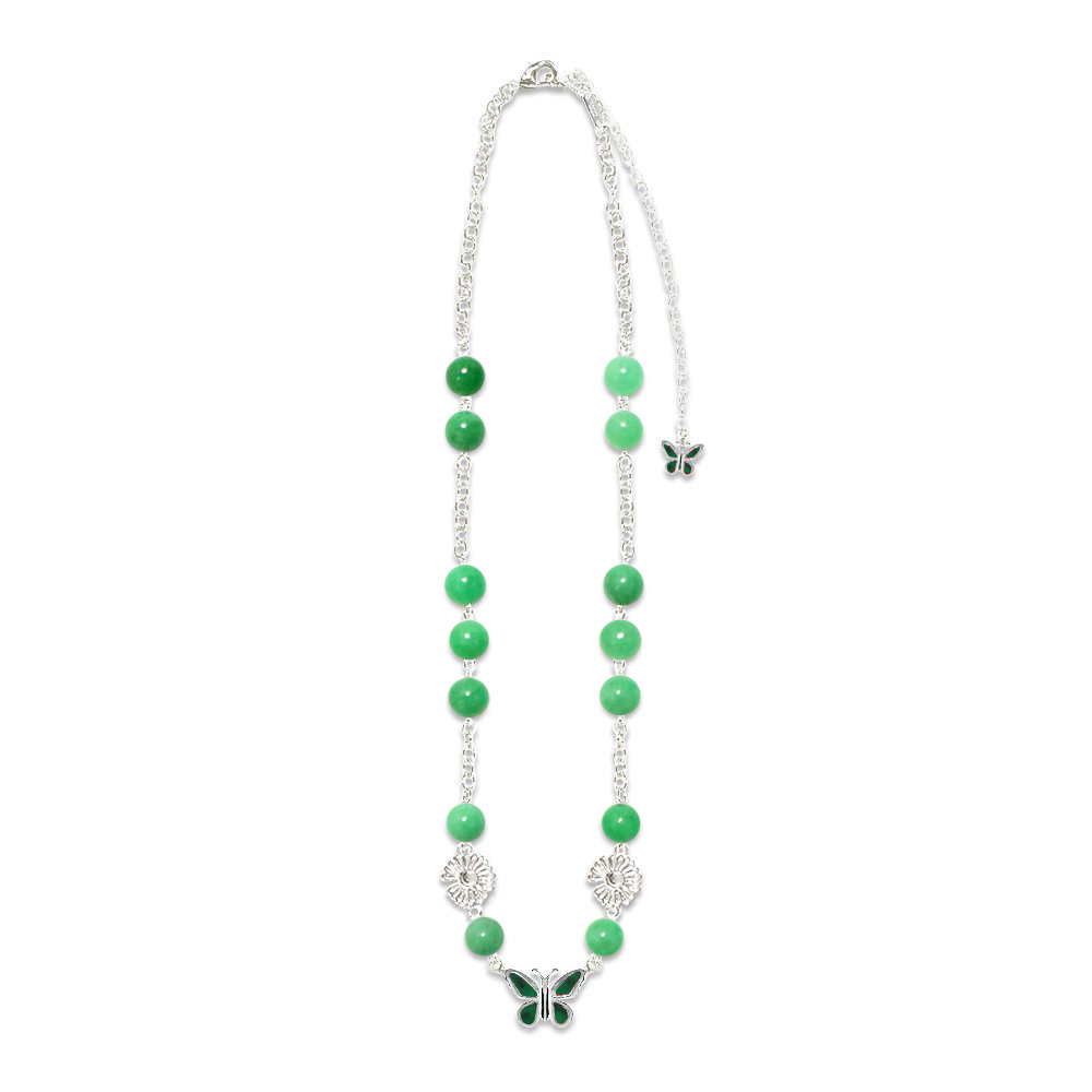 STUGAZI(スガジ)商品ページ - Emerald Butterfly Angel Necklace - Silver -  VENTURER(ベンチュラー)