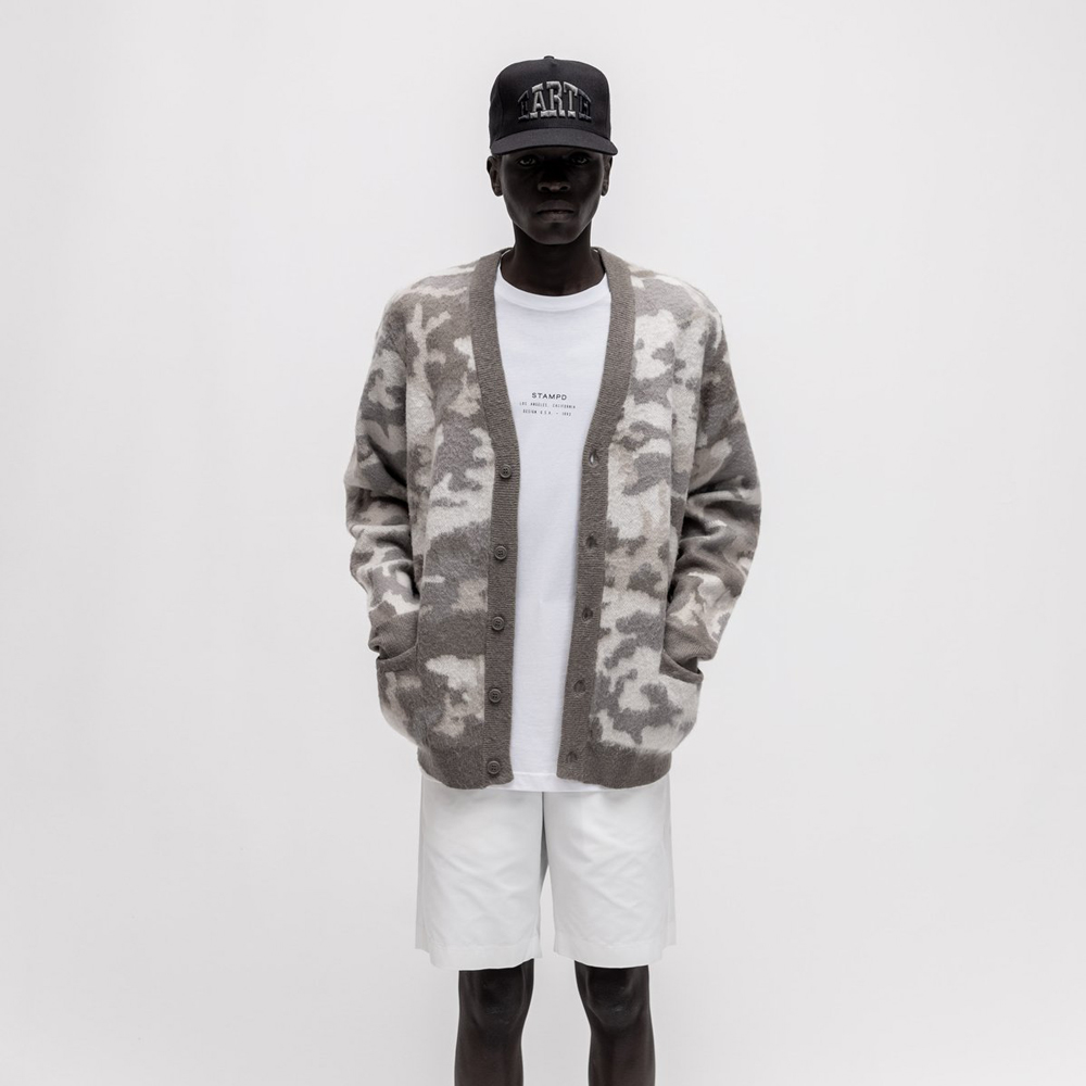 STAMPD(スタンプド)商品ページ - Camo Cardigan - Desert-Camo