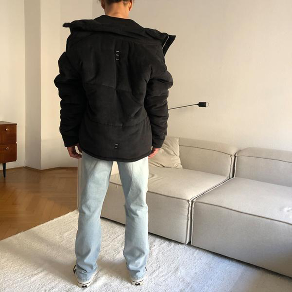 ASKYURSELF (アスクユアセルフ)商品ページ - Corduroy Puffer Jacket - Black - VENTURER(ベンチュラー)