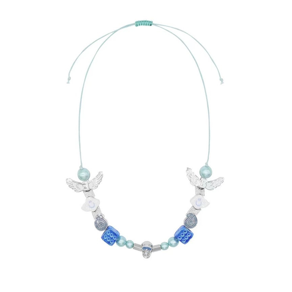 EVAE+MOB(エバーモブ)商品ページ - EVAE Cloudy Pearl Necklace - Blue